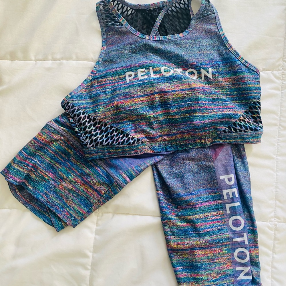 Peloton Blizzard 2K High Waist Capri +Matching Bra